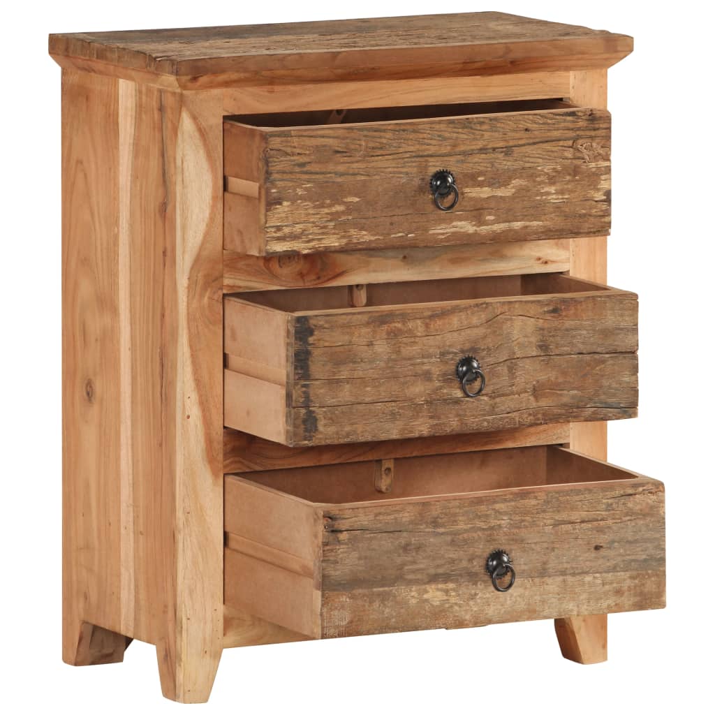 Buffet 60x33x75 cm Bois d'acacia solide et bois de récupération - Xios Store SNC