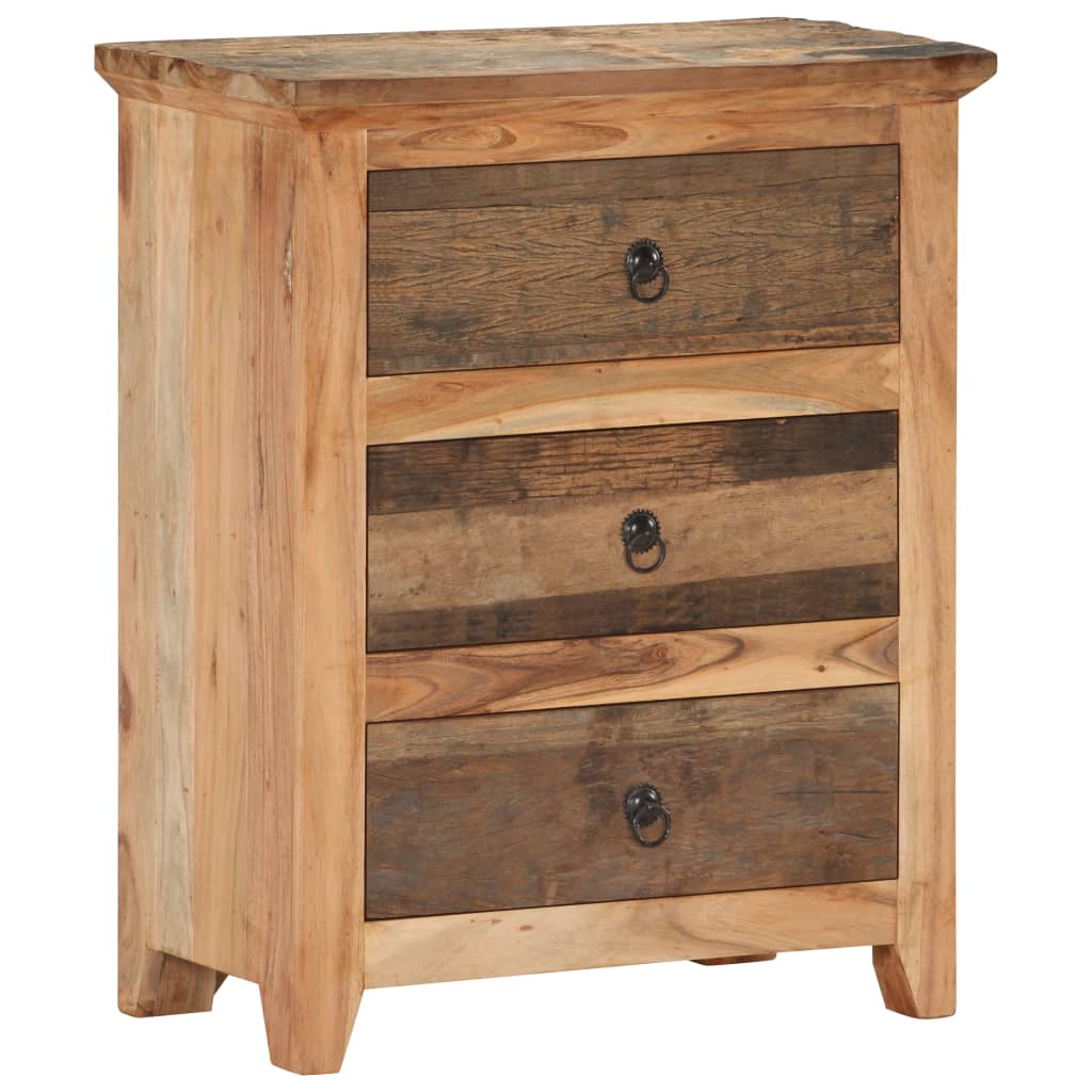 Buffet 60x33x75 cm Bois d'acacia solide et bois de récupération - Xios Store SNC