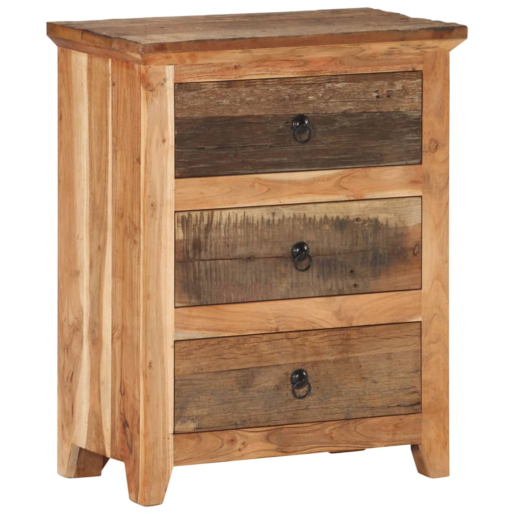 Buffet 60x33x75 cm Bois d'acacia solide et bois de récupération - Xios Store SNC