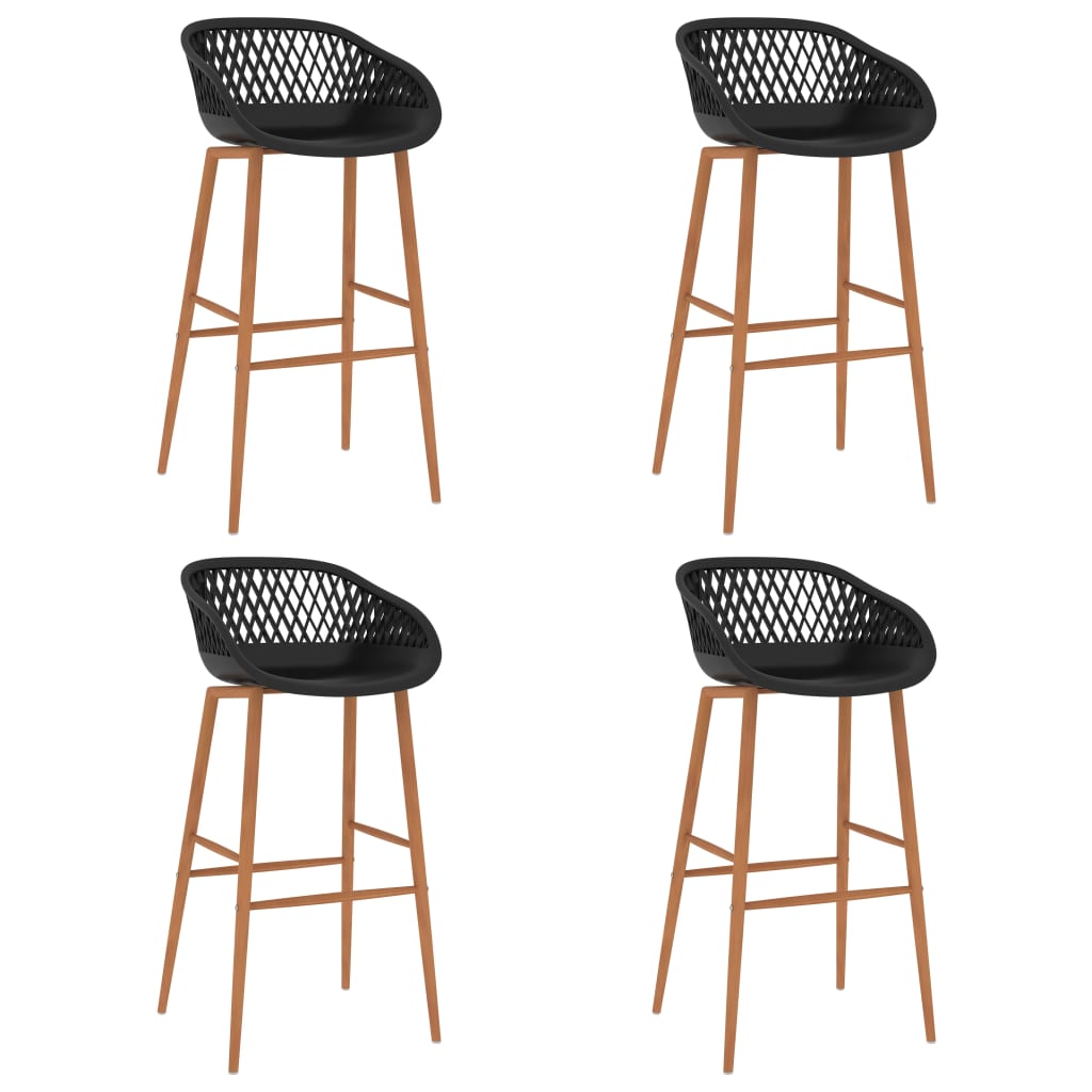 Ensemble de bar 5 pcs Noir Meubles de salle à manger vidaXL   