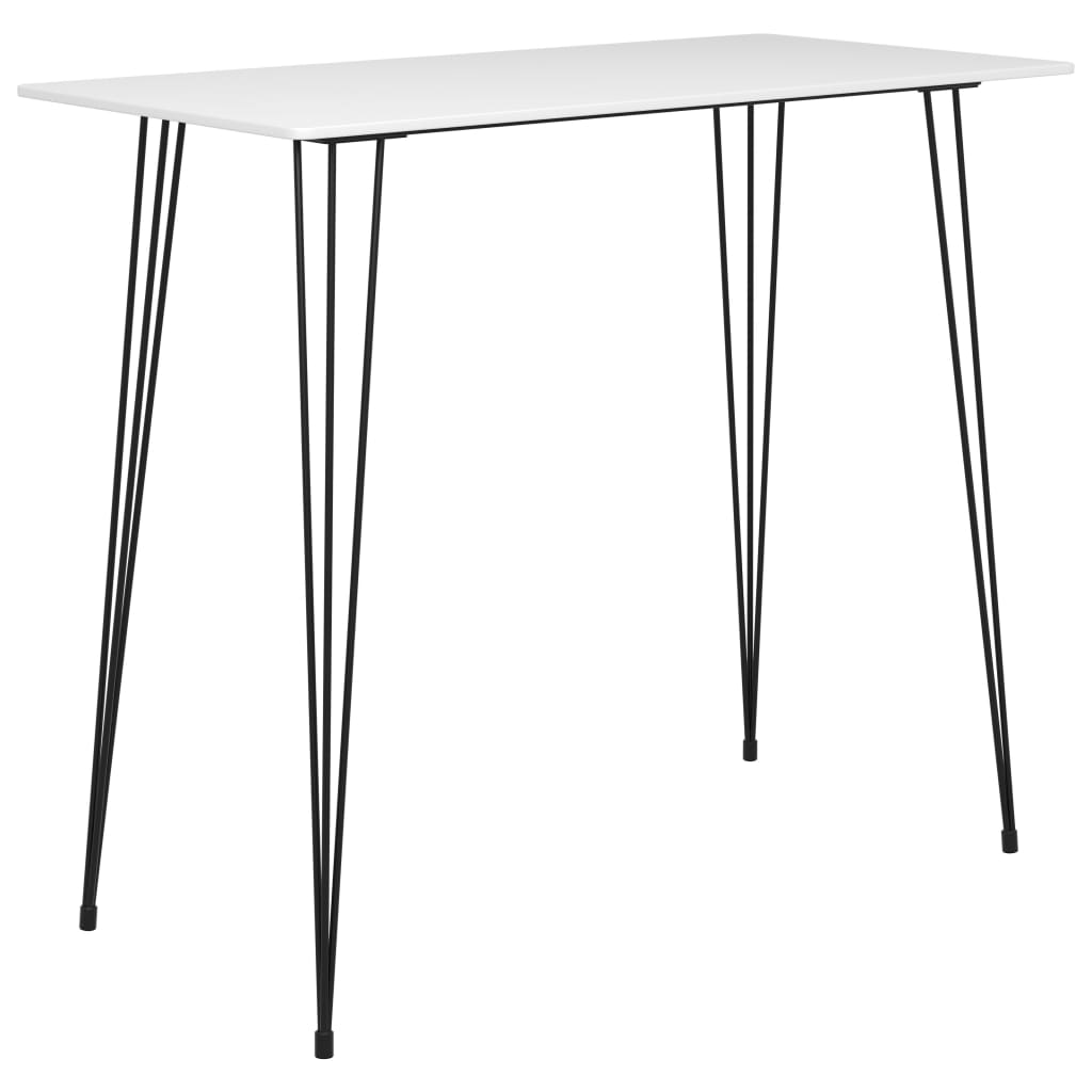 Ensemble de bar 5 pcs Blanc et gris Meubles de salle à manger vidaXL   