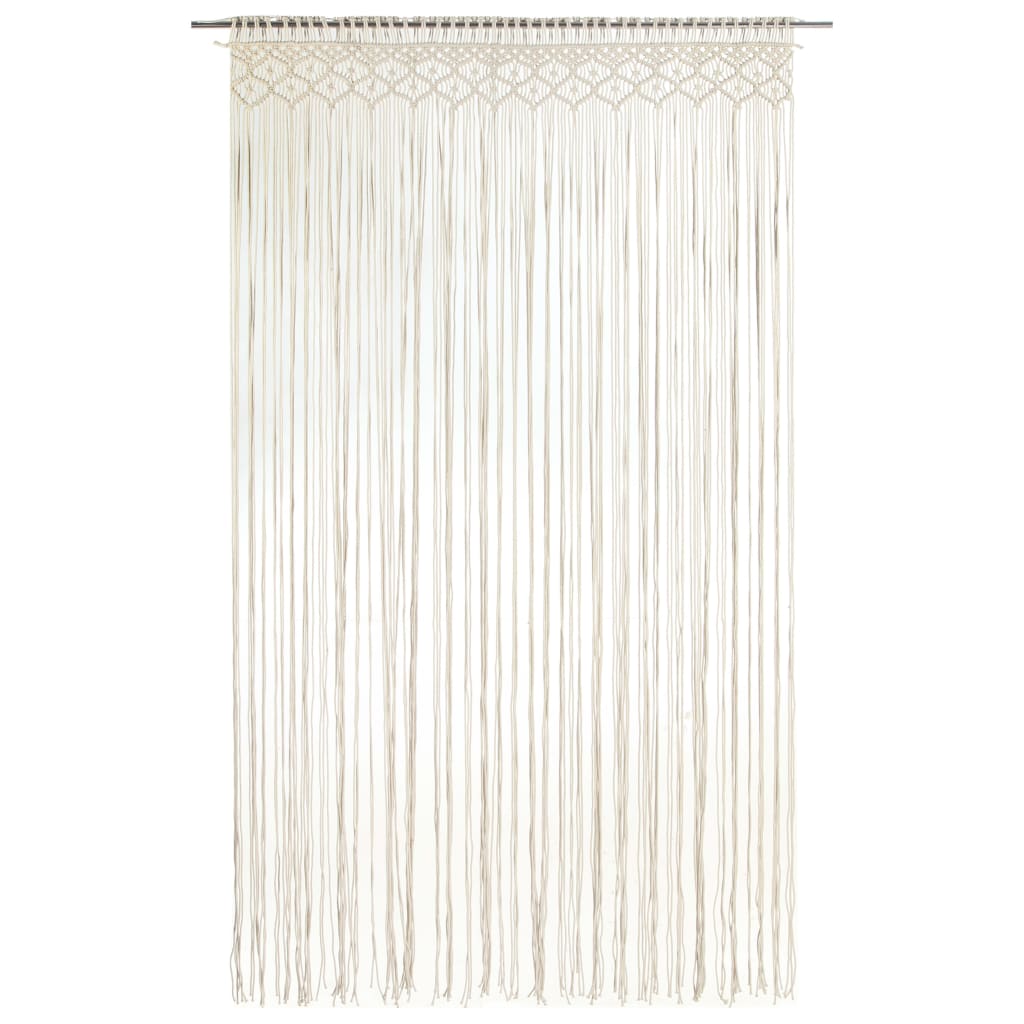 Rideau en macramé 140x240 cm Coton Rideaux vidaXL   