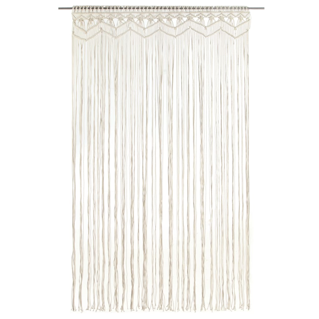 Rideau en macramé 140x240 cm Coton Rideaux vidaXL   