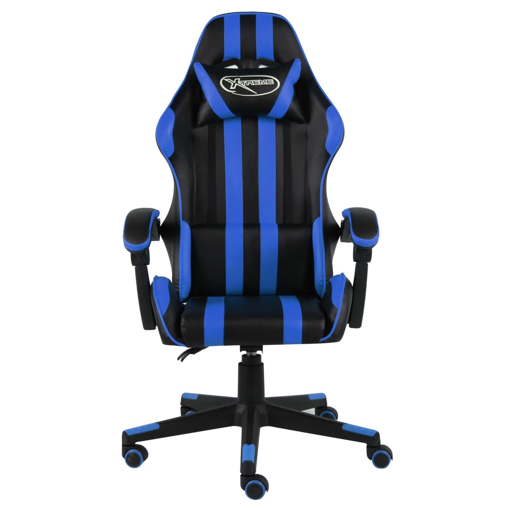 Fauteuil de jeux vidéo Noir et bleu Similicuir - Xios Store SNC