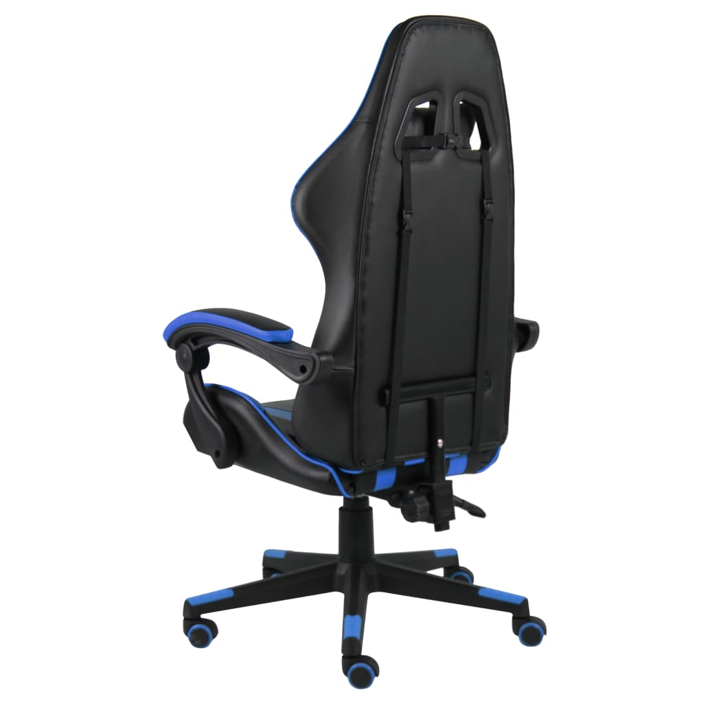 Fauteuil de jeux vidéo Noir et bleu Similicuir - Xios Store SNC