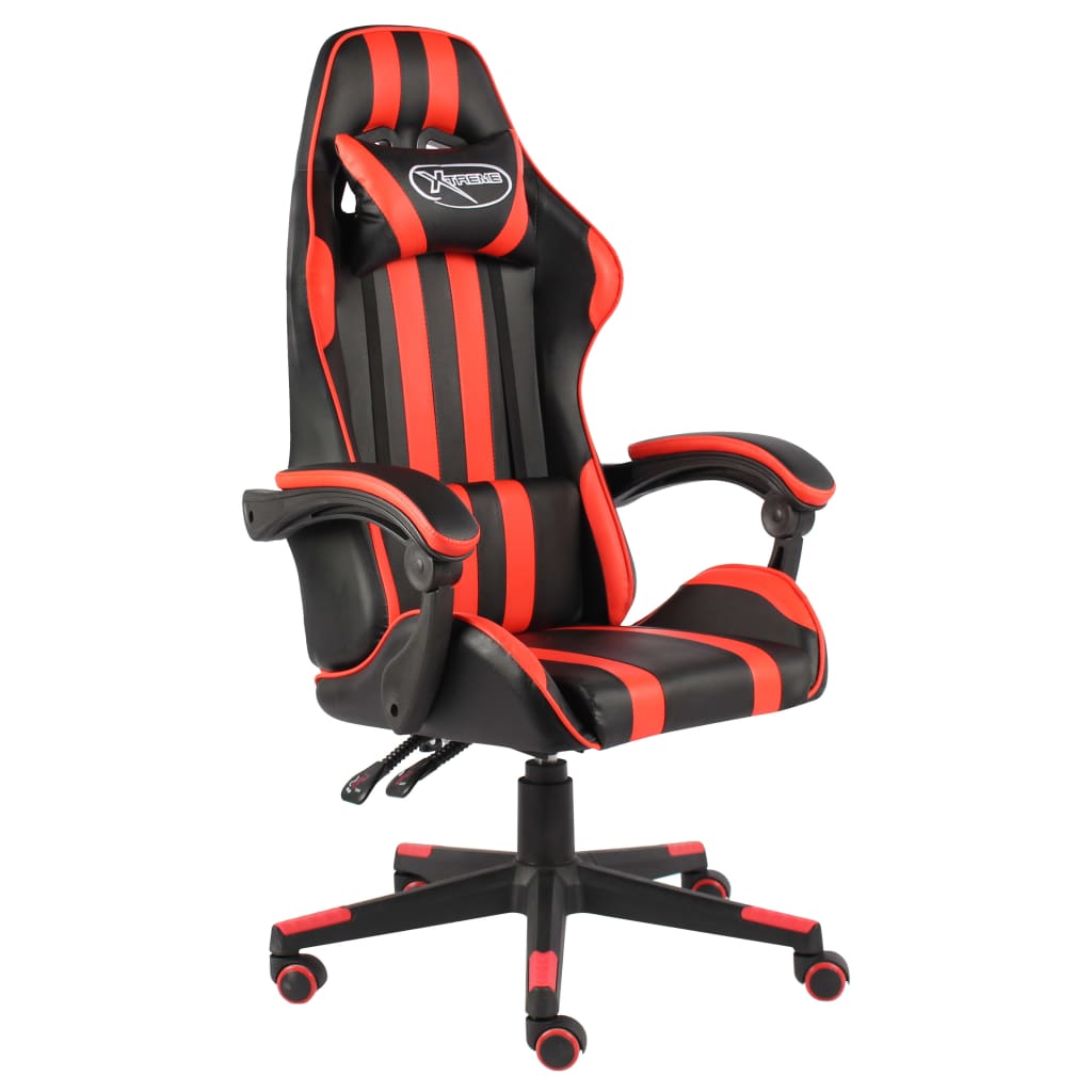 Fauteuil de jeux vidéo Noir et rouge Similicuir - Xios Store SNC