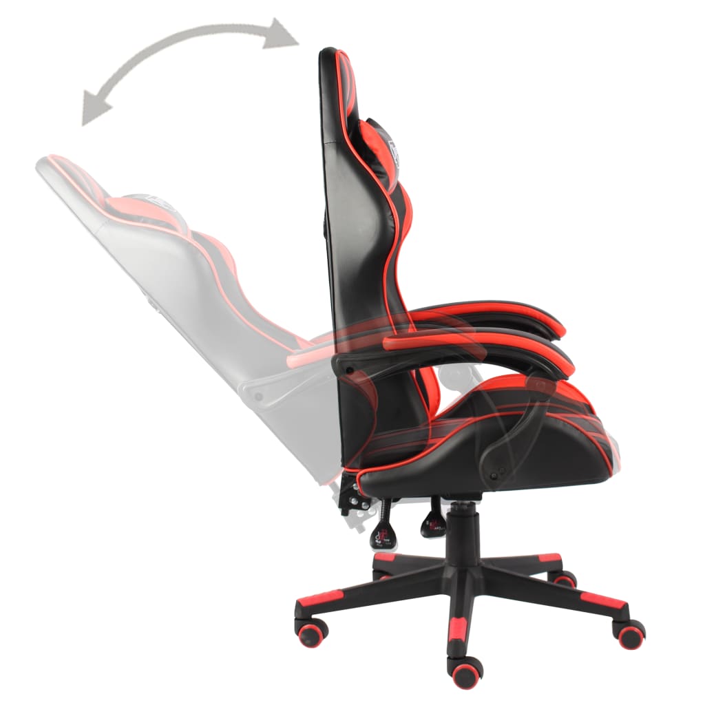 Fauteuil de jeux vidéo Noir et rouge Similicuir - Xios Store SNC