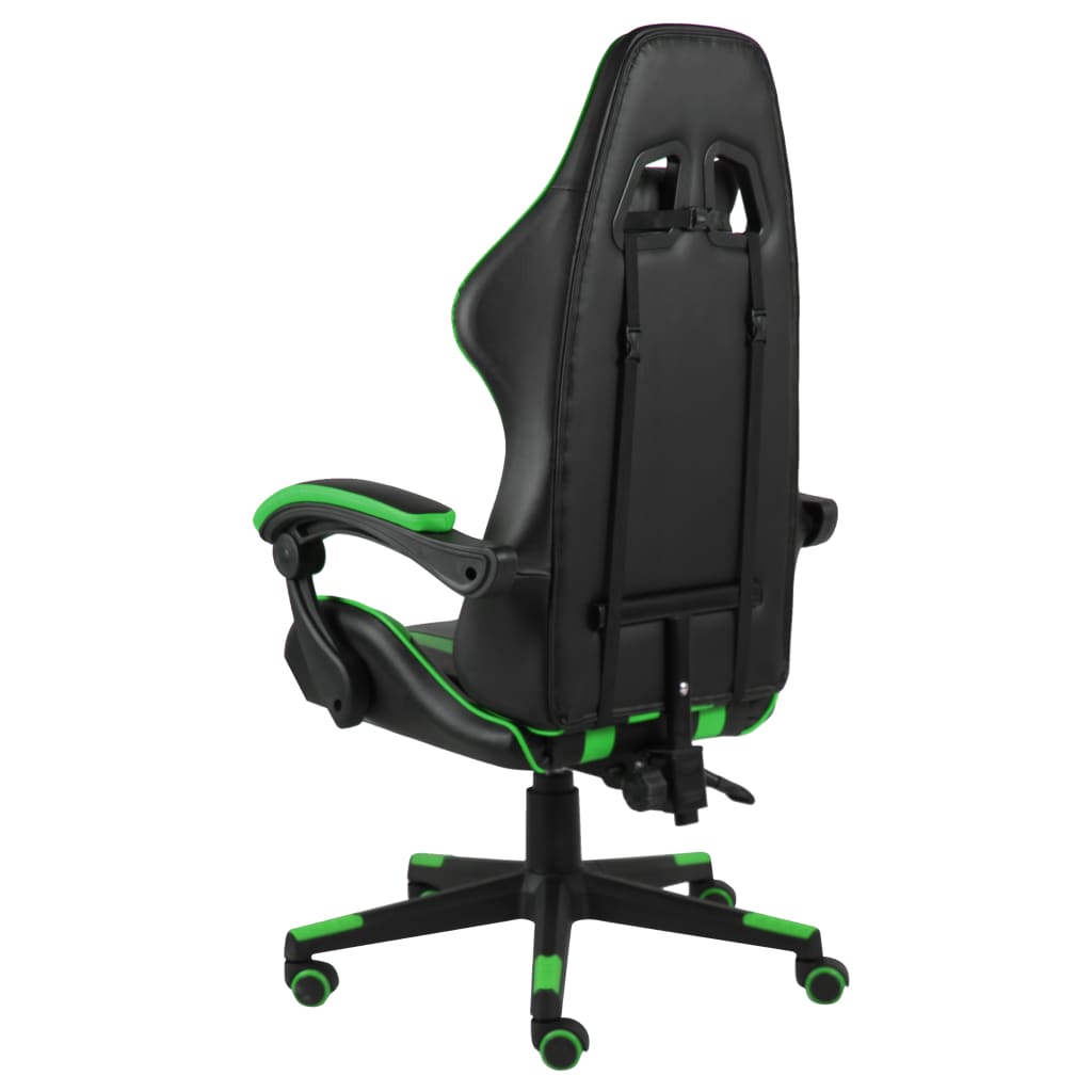 Fauteuil de jeux vidéo Noir et vert Similicuir - Xios Store SNC