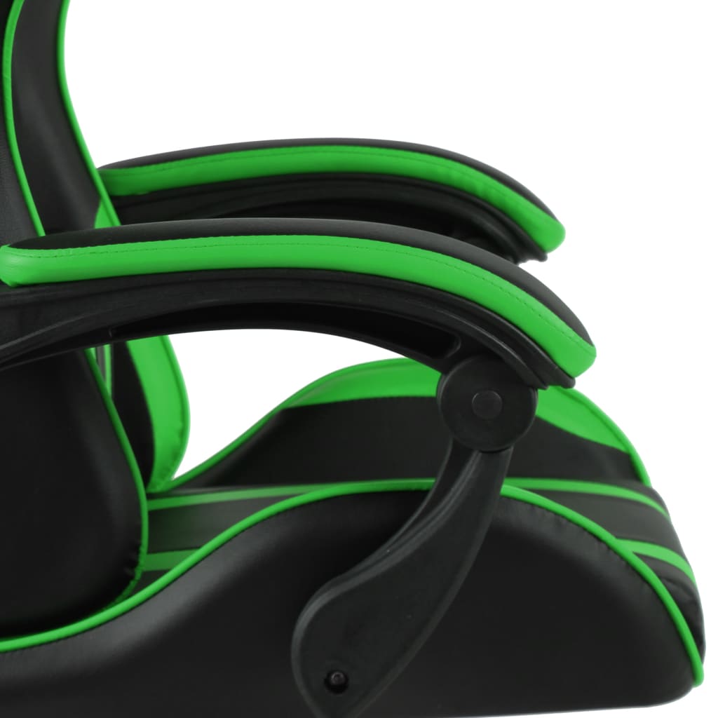 Fauteuil de jeux vidéo Noir et vert Similicuir - Xios Store SNC