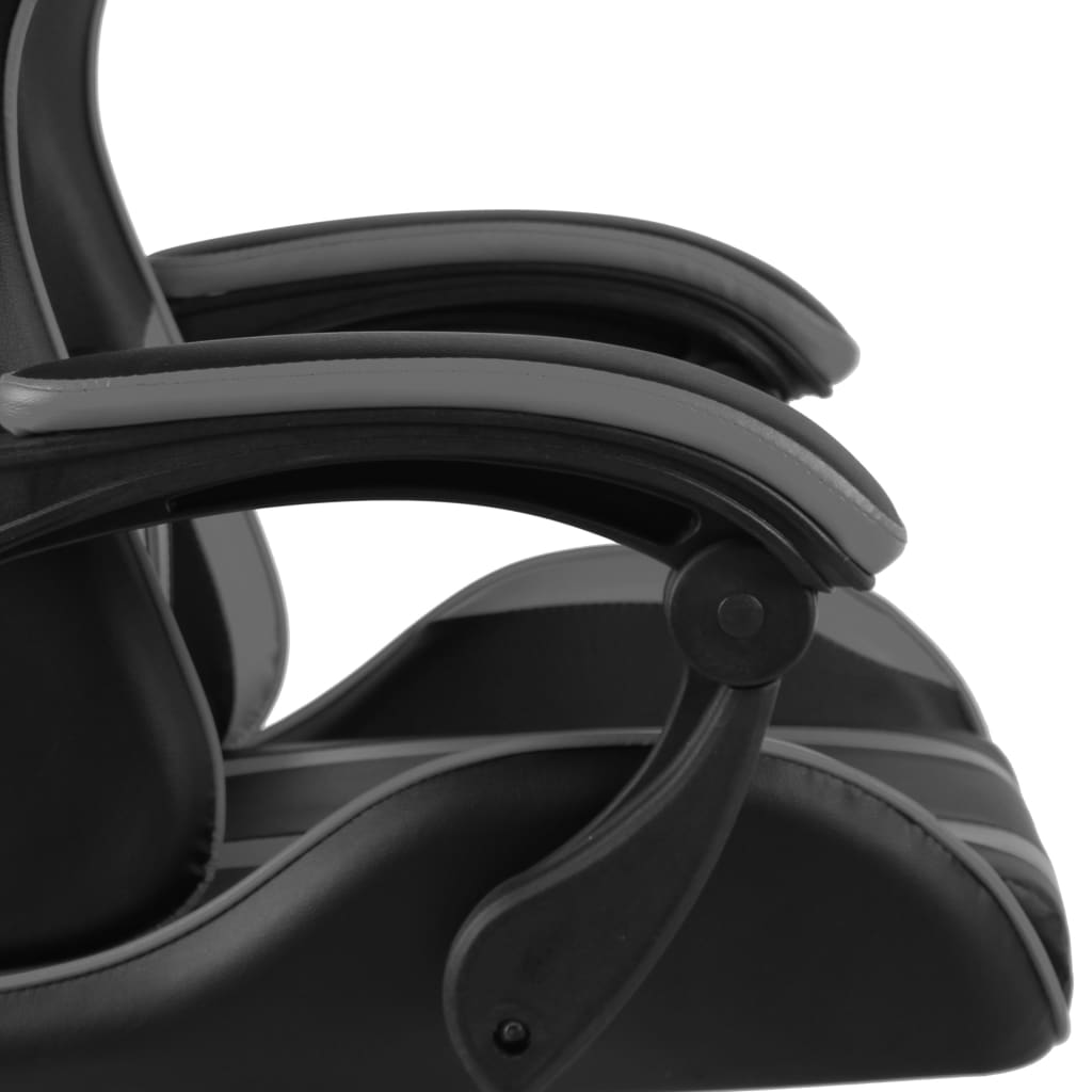 Fauteuil de jeux vidéo Noir et gris Similicuir - Xios Store SNC