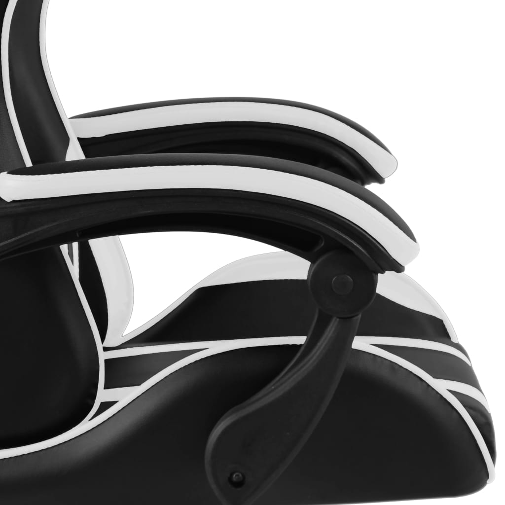 Fauteuil de jeux vidéo Noir et blanc Similicuir - Xios Store SNC