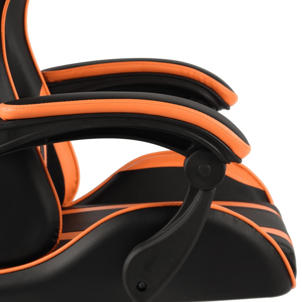 Fauteuil de jeux vidéo Noir et orange Similicuir - Xios Store SNC