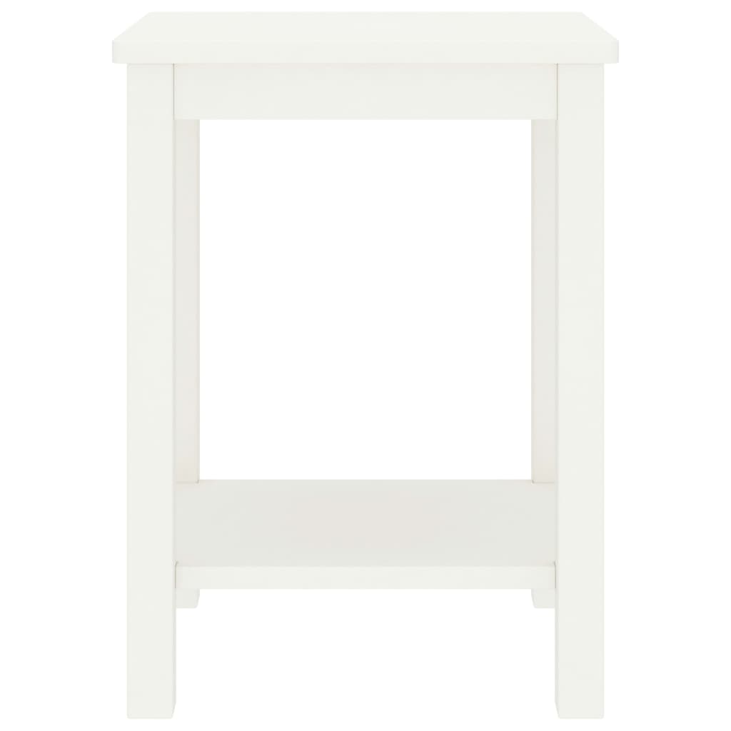 Table de chevet blanc 35x30x47 cm bois de pin massif Tables de chevet vidaXL   