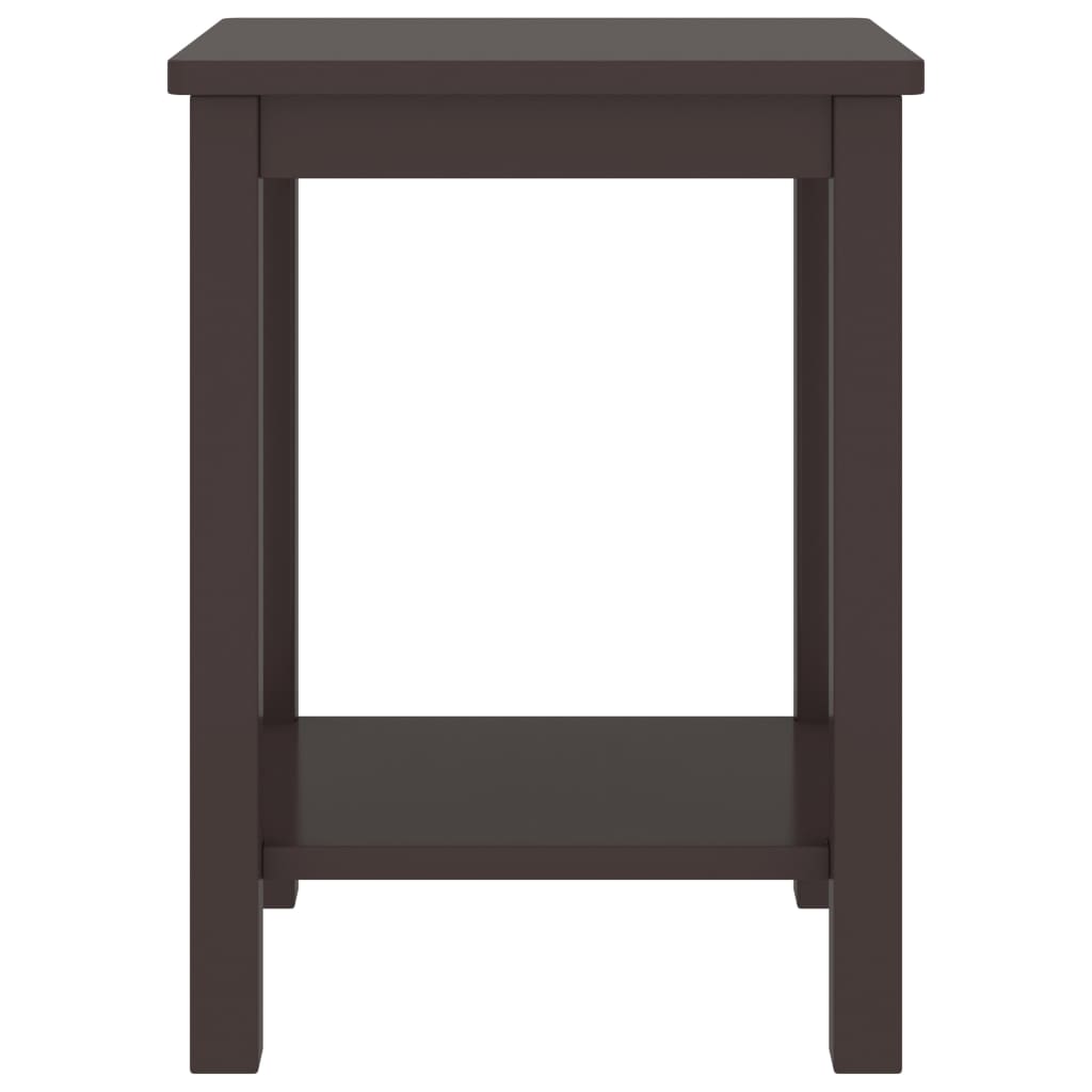 Table de chevet Marron foncé 35x30x47 cm Bois de pin massif Tables de chevet vidaXL