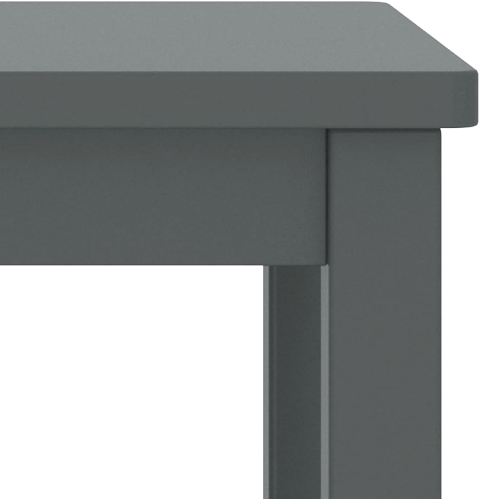 Table de chevet Gris foncé 35x30x47 cm Bois de pin massif Tables de chevet vidaXL   