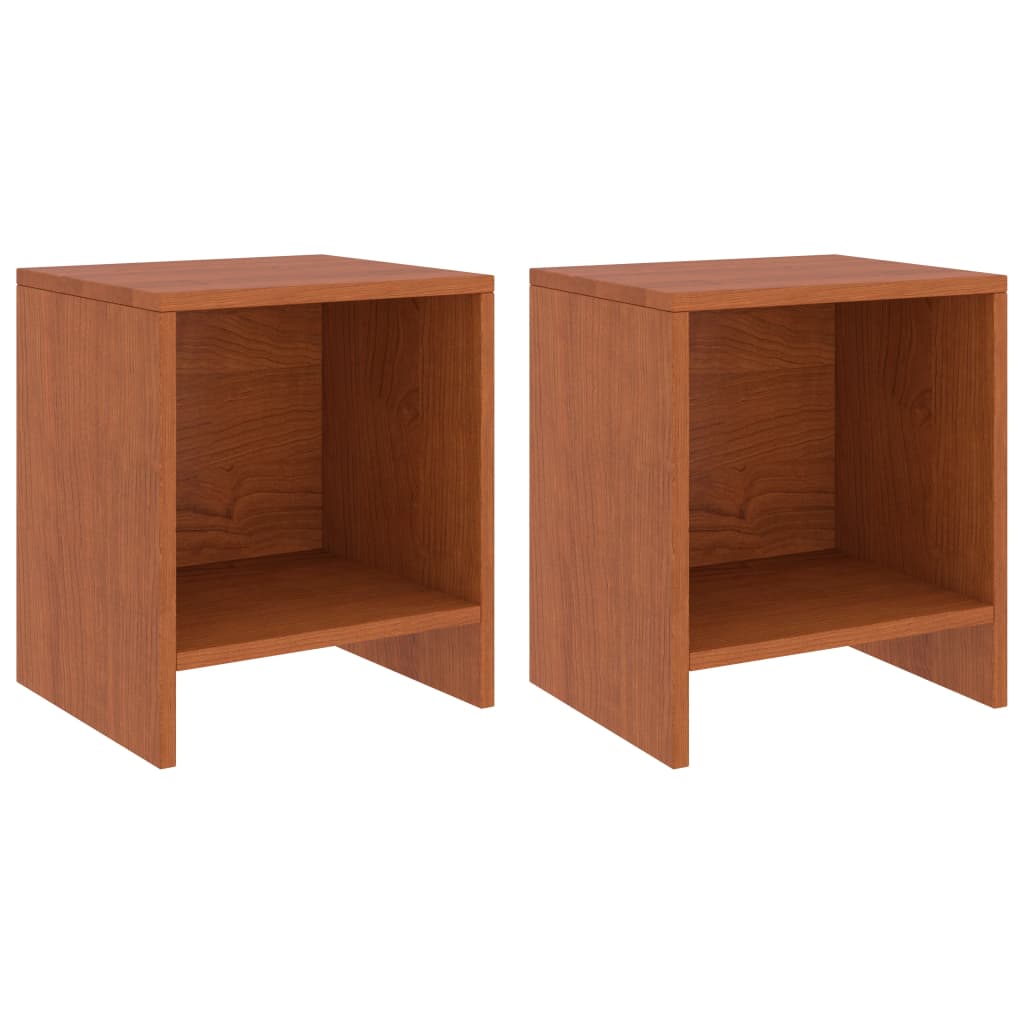 Tables de chevet 2pcs Marron miel 35x30x40cm Bois de pin massif Tables de chevet vidaXL   