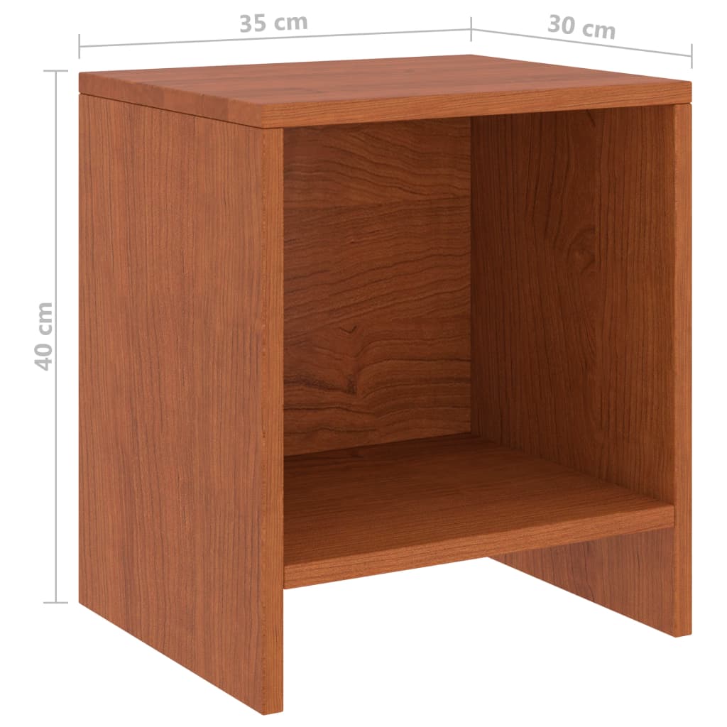 Tables de chevet 2pcs Marron miel 35x30x40cm Bois de pin massif Tables de chevet vidaXL   