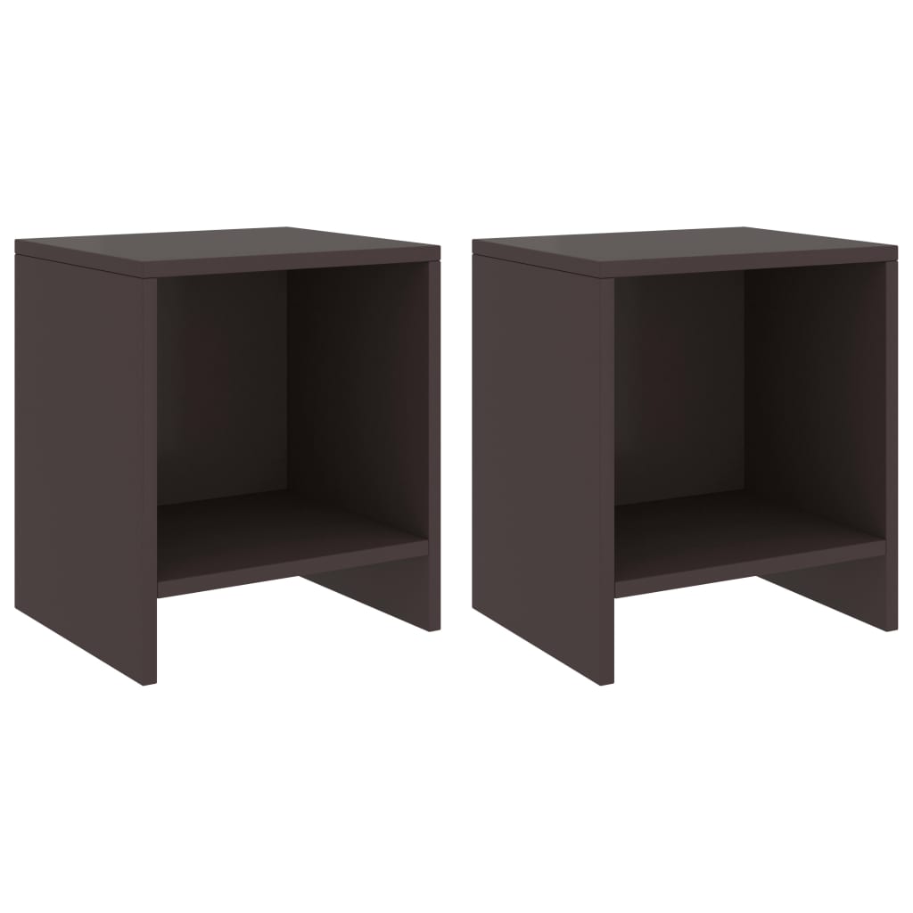 Tables de chevet 2 pcs Marron foncé 35x30x40 cm Bois de pin Tables de chevet vidaXL   