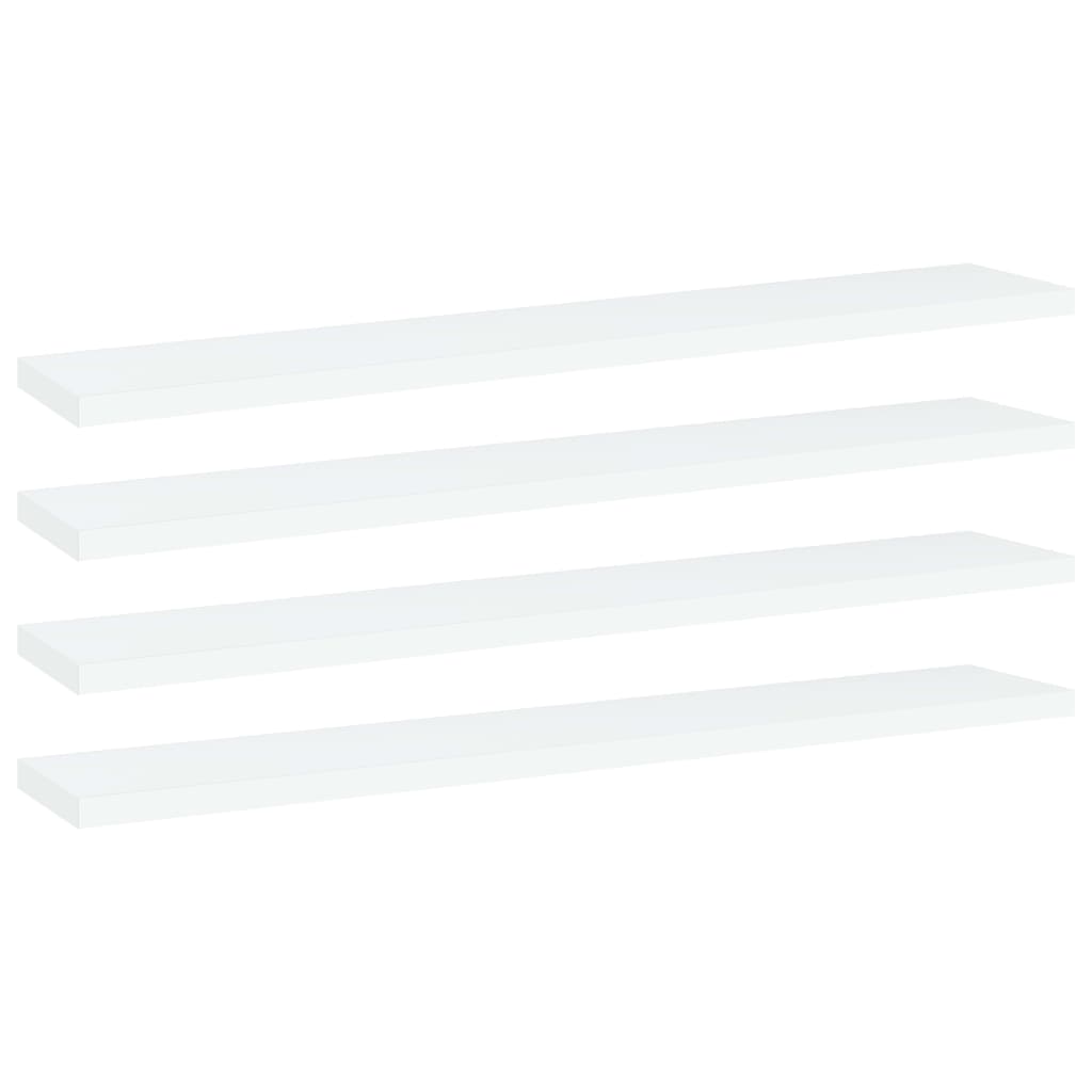 Panneaux de bibliothèque 4 pcs blanc bois d’ingénierie Étagères vidaXL   