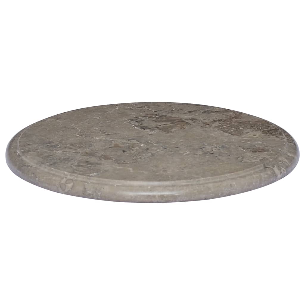 Dessus de table Gris Ø40x2,5 cm Marbre Plateaux de table vidaXL