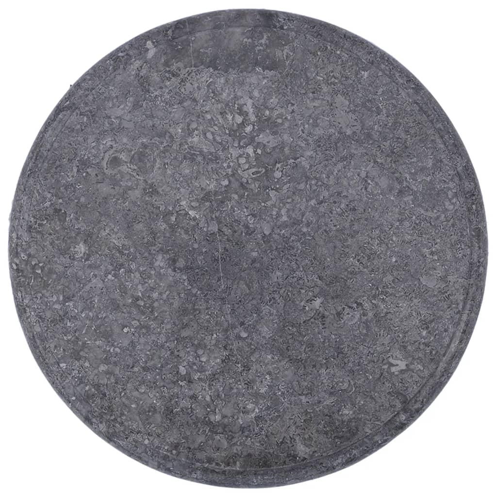 Dessus de table Gris Ø40x2,5 cm Marbre Plateaux de table vidaXL