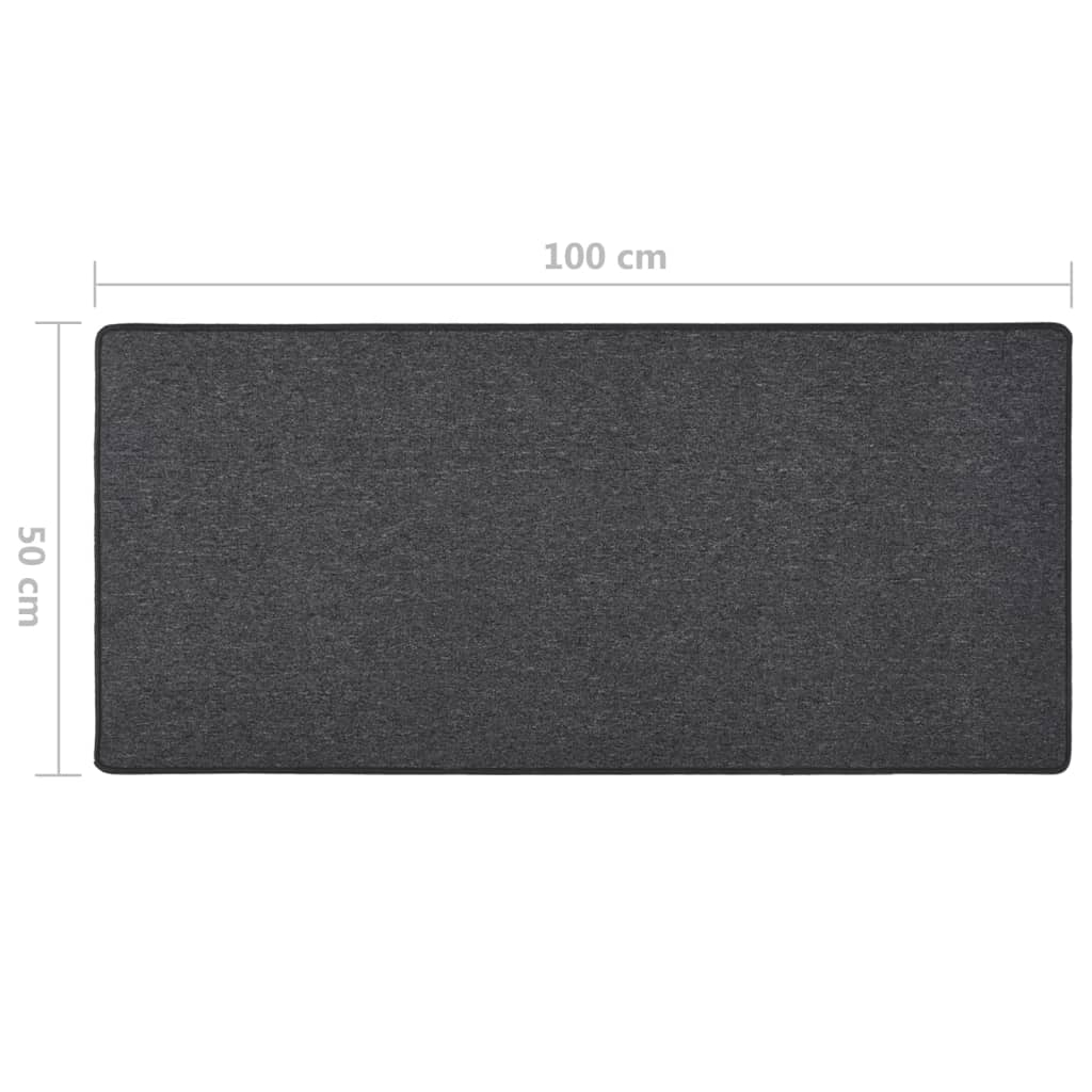 Tapis de couloir Anthracite 50x100 cm Tapis vidaXL   