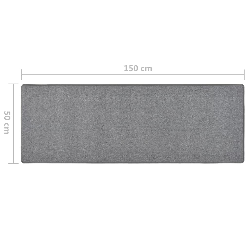 Tapis de couloir Gris foncé 50x150 cm Tapis vidaXL