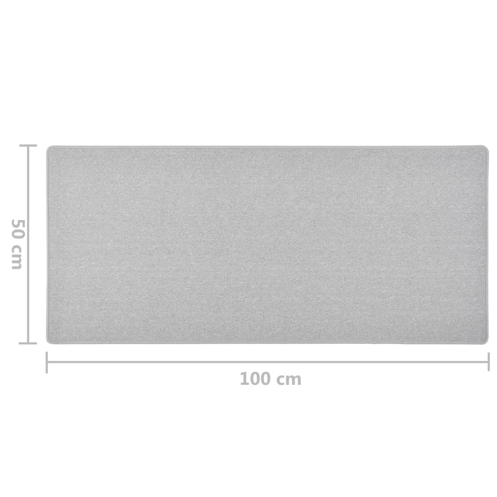 Tapis de couloir Gris clair 50x100 cm Tapis vidaXL   