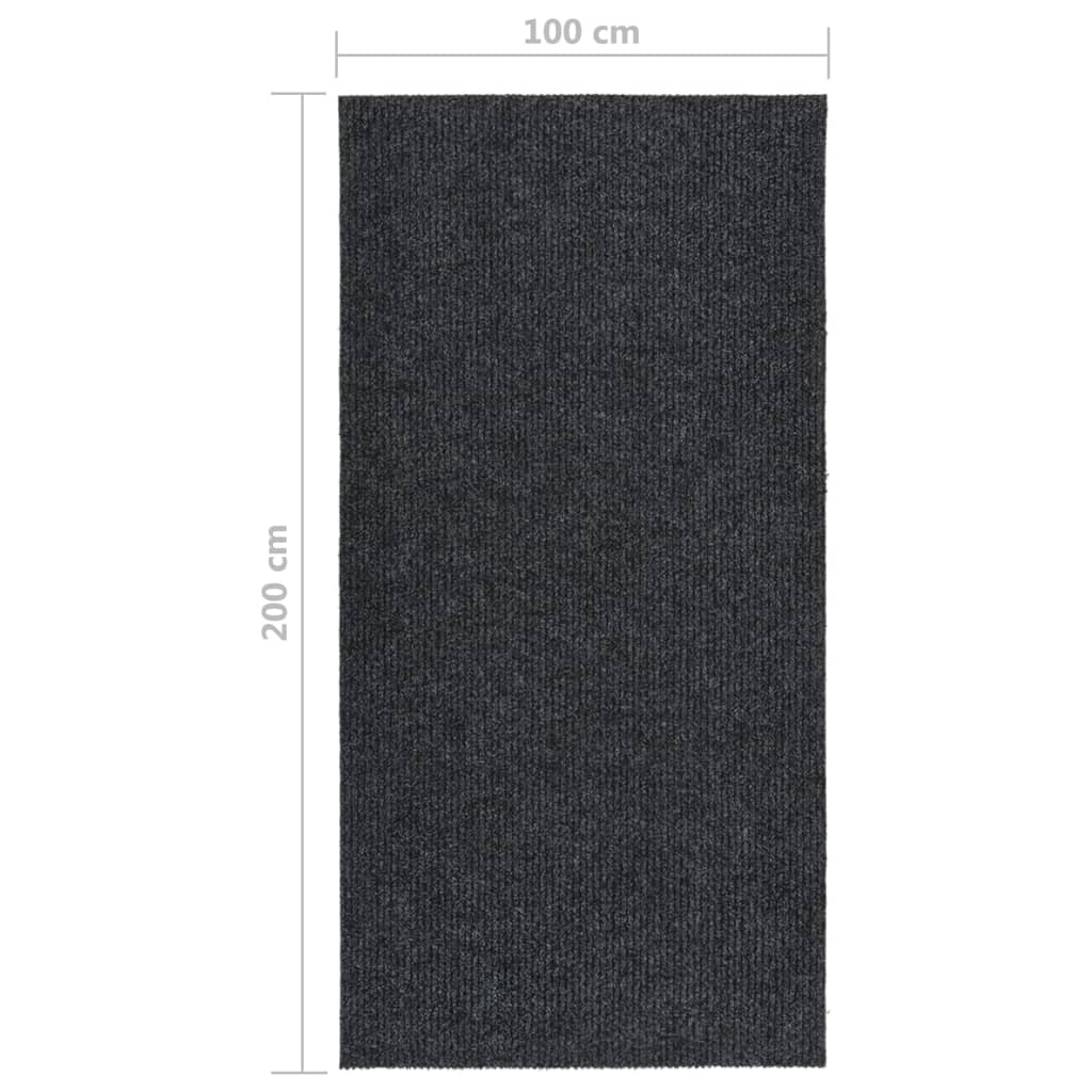 Tapis 100x200 cm Anthracite Tapis vidaXL   