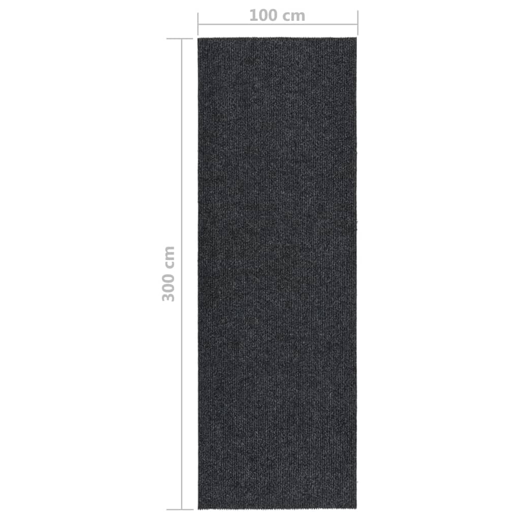 Tapis 100x300 cm Anthracite Tapis vidaXL   