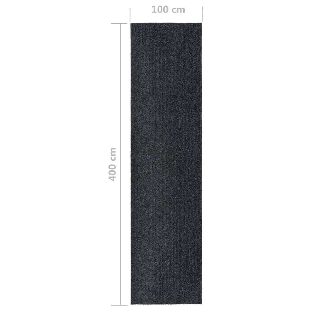 Tapis 100x400 cm Anthracite Tapis vidaXL   