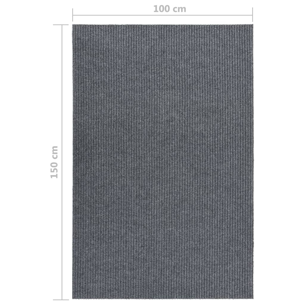 Tapis 100x150 cm Gris Tapis vidaXL   