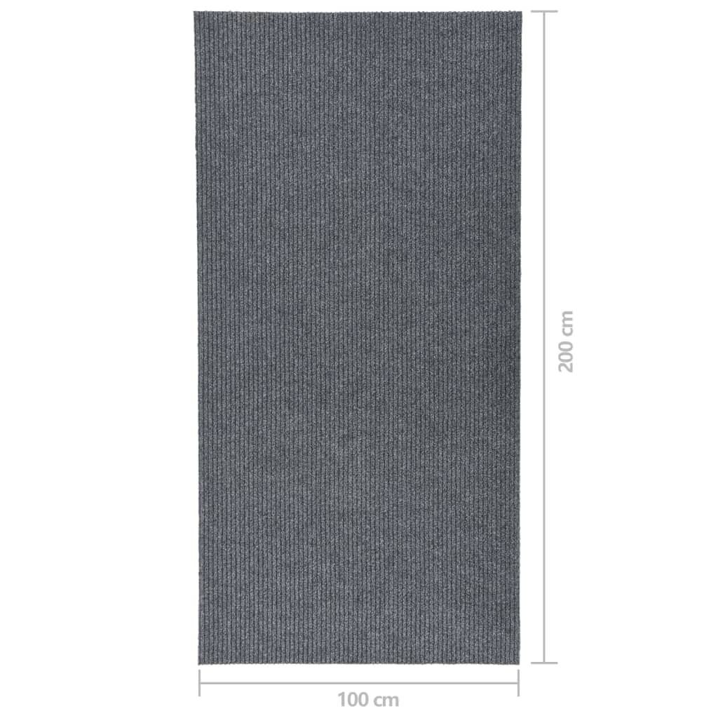 Tapis 100x200 cm Gris Tapis vidaXL   