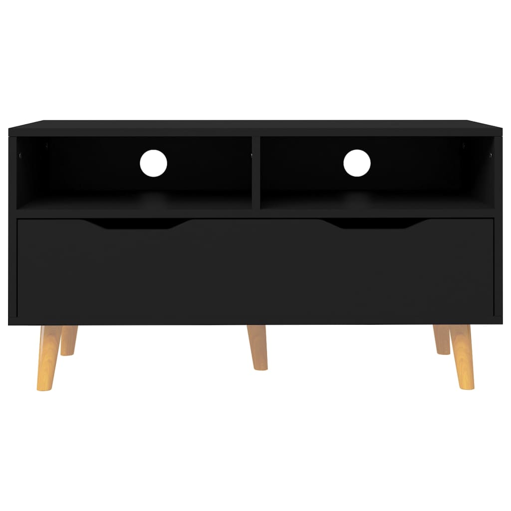 Meuble TV noir 90x40x48,5 cm bois d'ingénierie Meubles TV vidaXL   