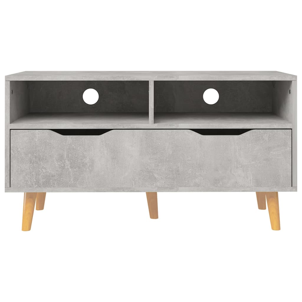 Meuble TV gris béton 90x40x48,5 cm bois d'ingénierie Meubles TV vidaXL   