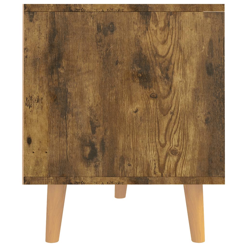 Meuble TV chêne fumé 90x40x48,5 cm bois d'ingénierie Meubles TV vidaXL   