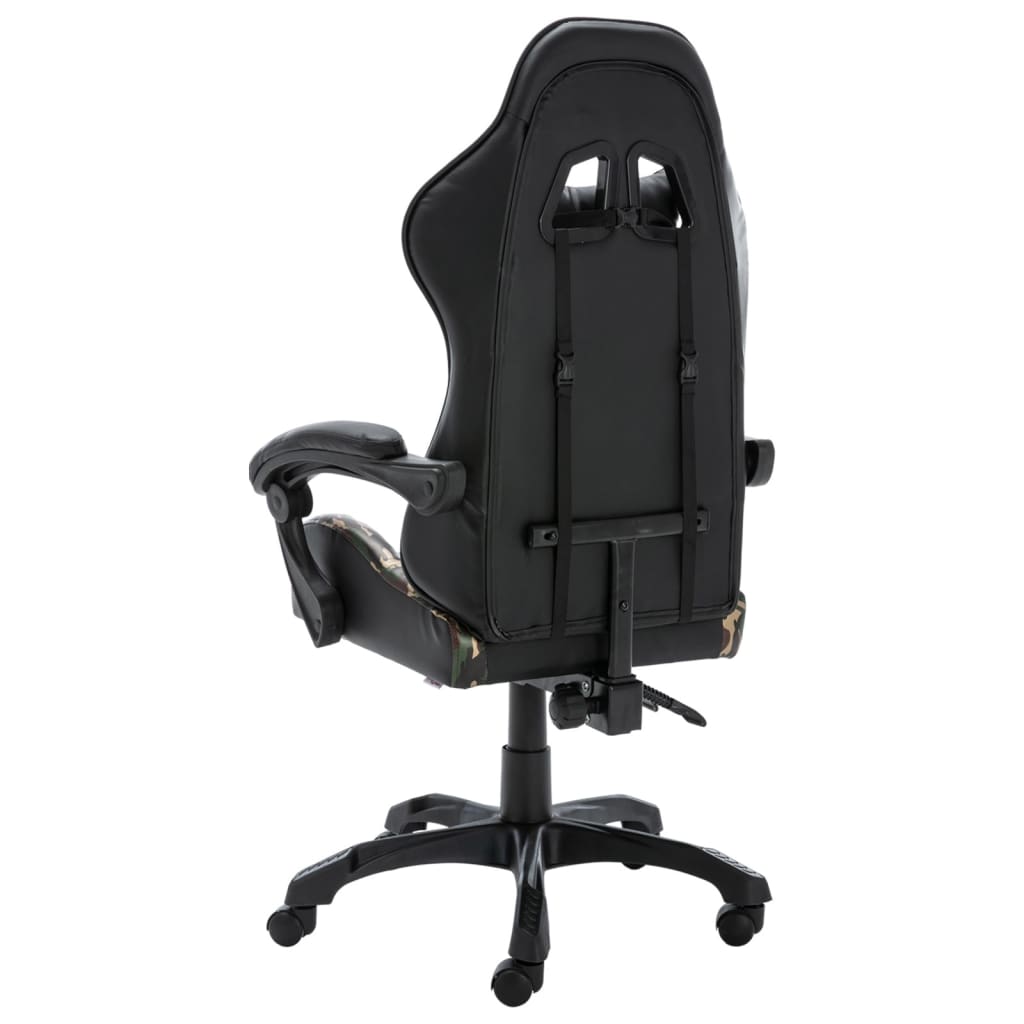 Fauteuil de jeux vidéo Noir et camouflage Similicuir - Xios Store SNC