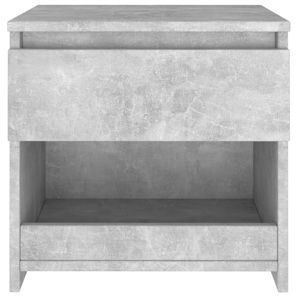 Tables de chevet 2 pcs Gris béton 40x30x39 cm Aggloméré Tables de chevet vidaXL   