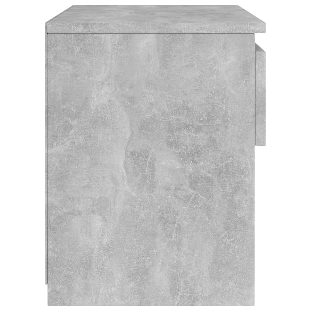 Tables de chevet 2 pcs Gris béton 40x30x39 cm Aggloméré Tables de chevet vidaXL   