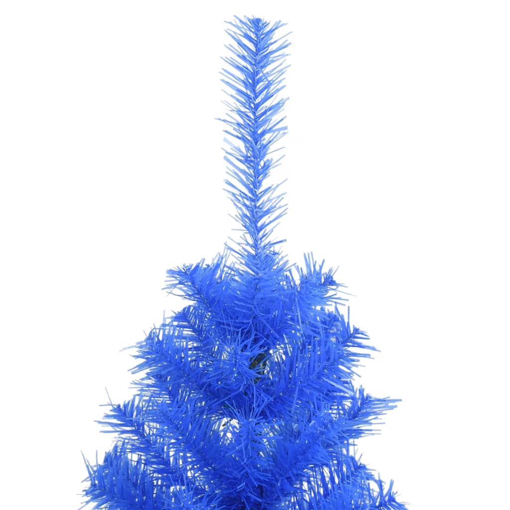 Sapin de Noël artificiel avec support bleu 120 cm PVC - Xios Store SNC