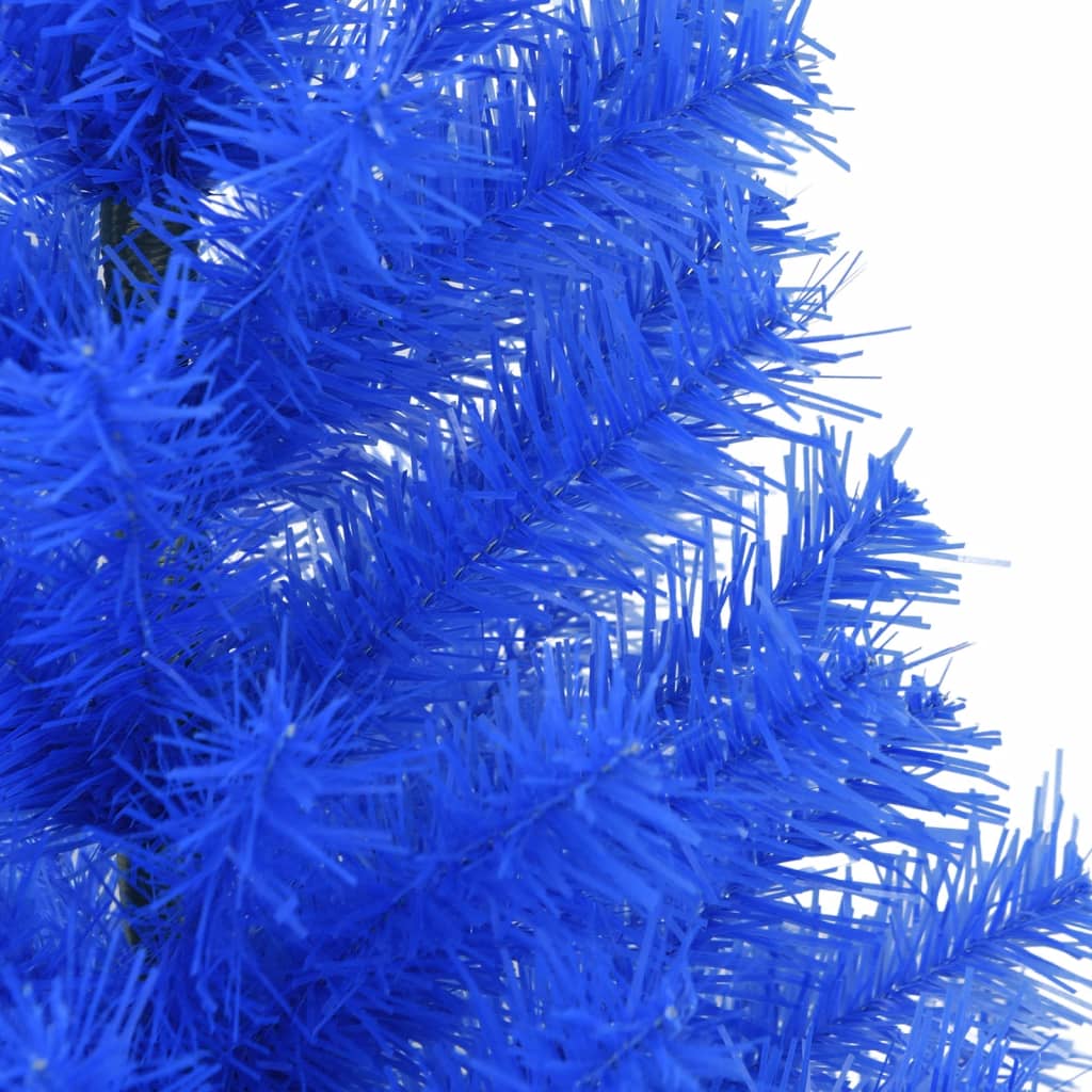 Sapin de Noël artificiel avec support bleu 120 cm PVC - Xios Store SNC