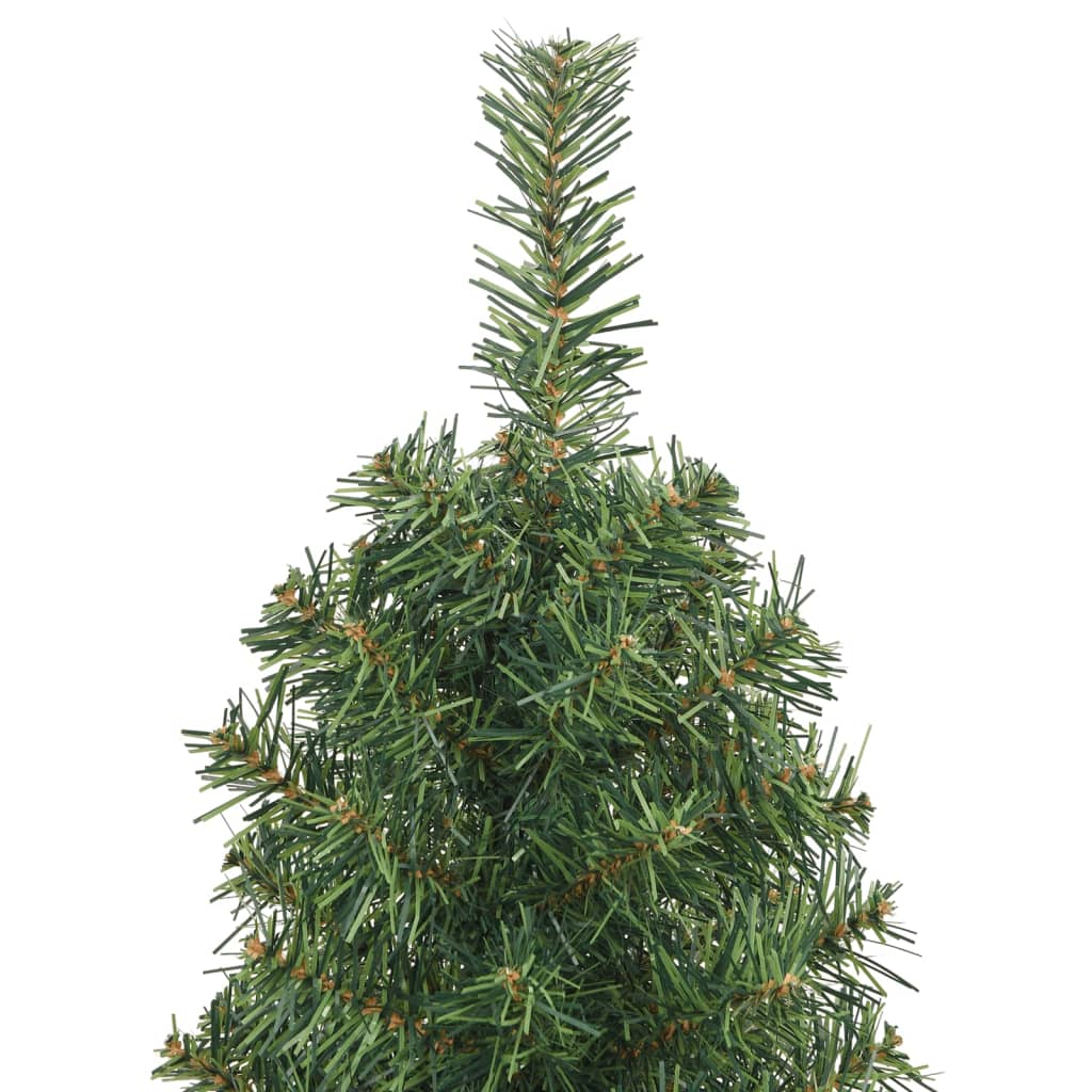 Sapin de Noël artificiel mince avec support vert 120 cm PVC - Xios Store SNC