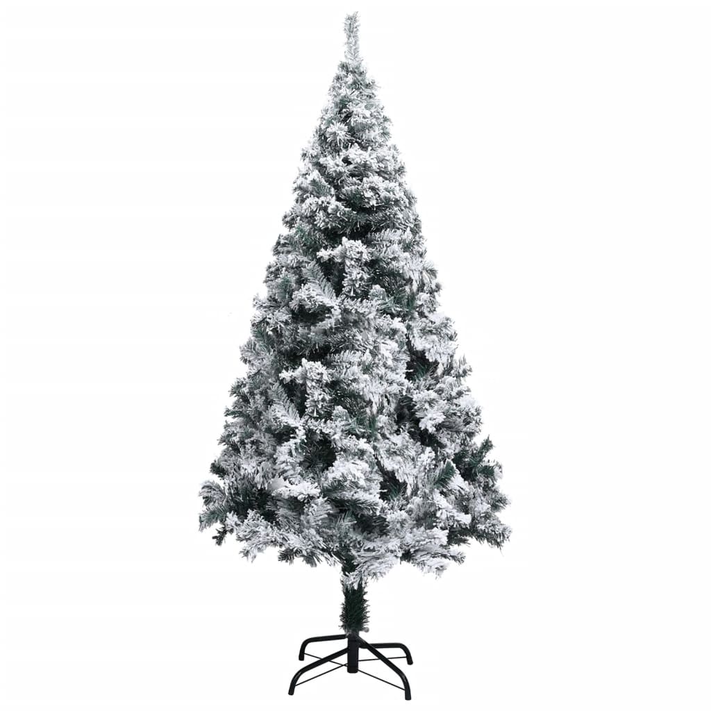 Sapin de Noël artificiel avec neige floquée vert 120 cm PVC - Xios Store SNC