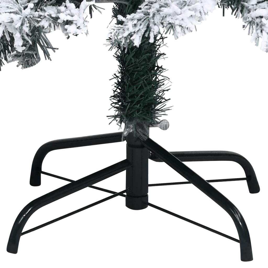 Sapin de Noël artificiel avec neige floquée vert 120 cm PVC - Xios Store SNC