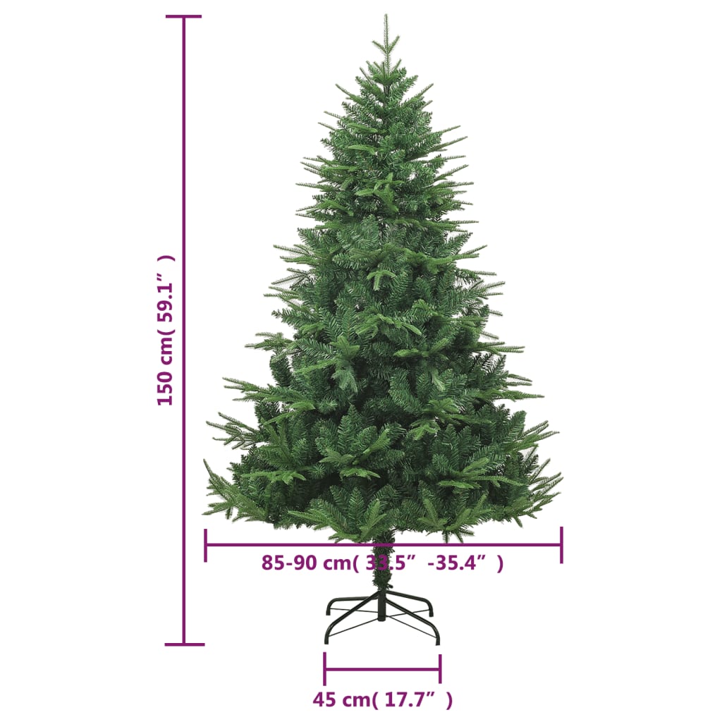 Sapin de Noël artificiel Vert 150 cm PVC et PE - Xios Store SNC