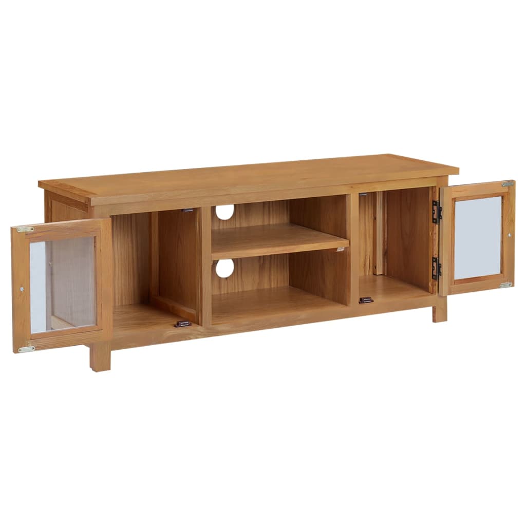 Meuble TV 110x35x44 cm Bois de chêne massif Meubles TV vidaXL   