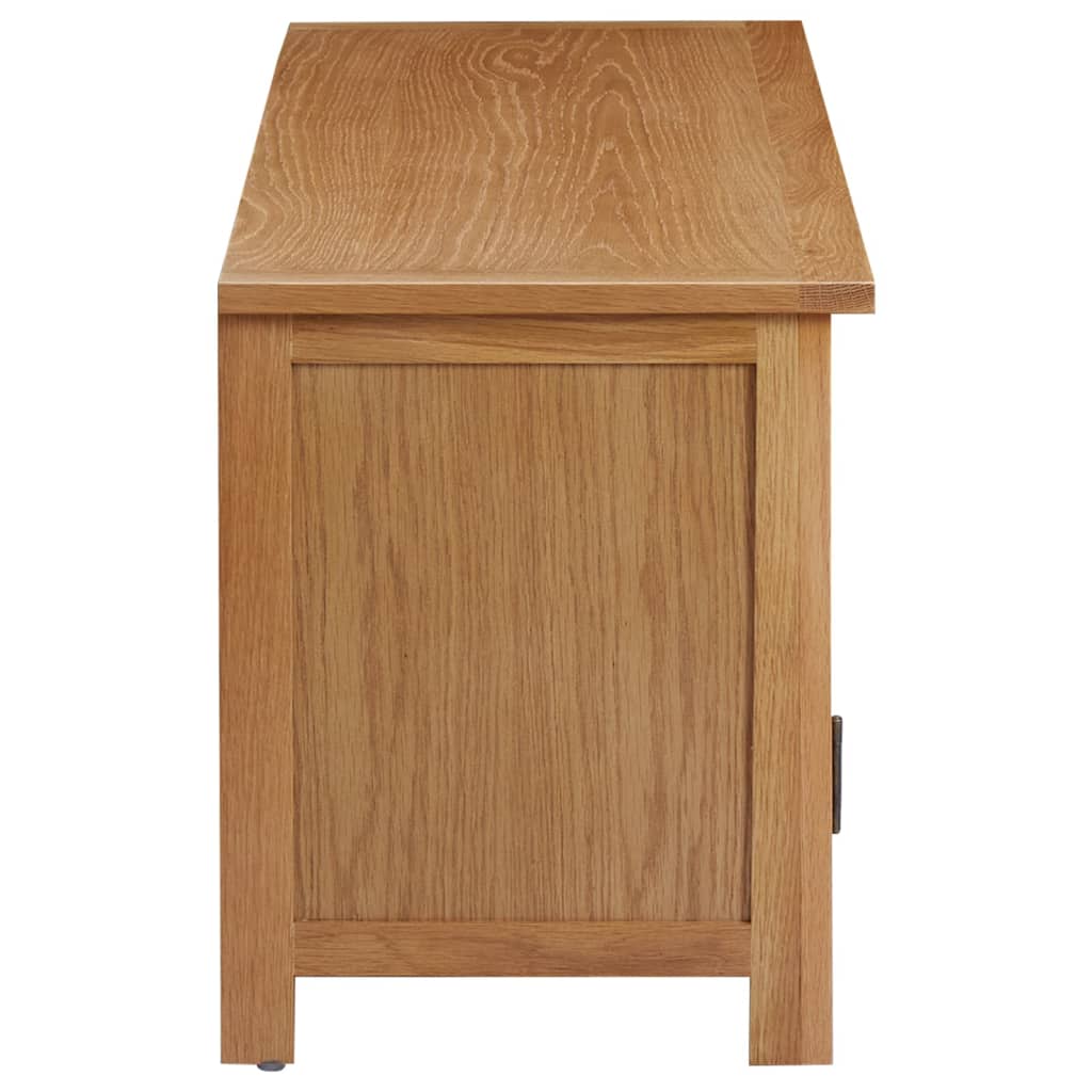 Meuble TV 110x35x44 cm Bois de chêne massif Meubles TV vidaXL   