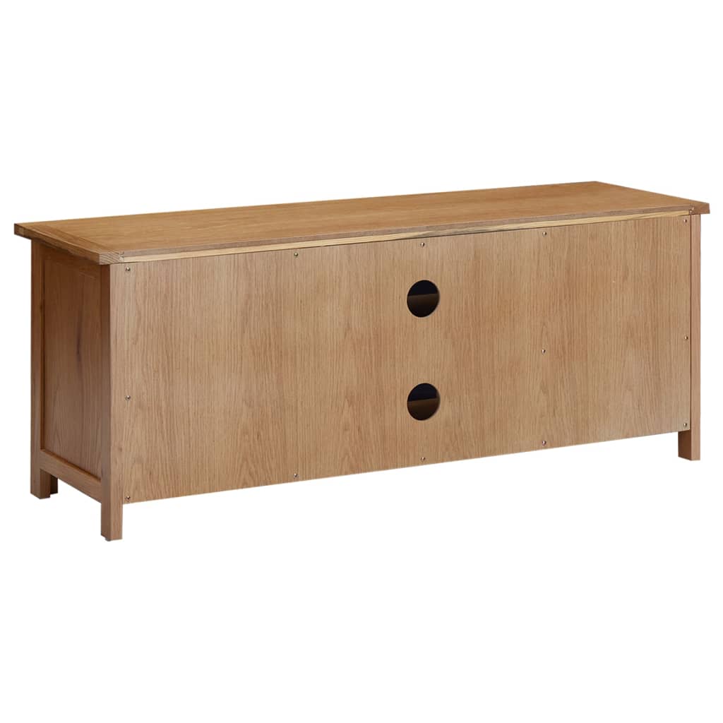 Meuble TV 110x35x44 cm Bois de chêne massif Meubles TV vidaXL   