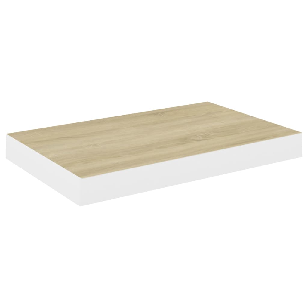 Étagère murale flottante Chêne et blanc 40x23x3,8 cm MDF Étagères murales & corniches vidaXL   