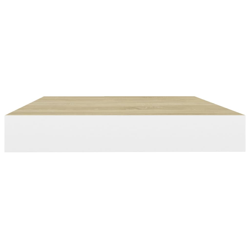 Étagère murale flottante Chêne et blanc 40x23x3,8 cm MDF Étagères murales & corniches vidaXL   